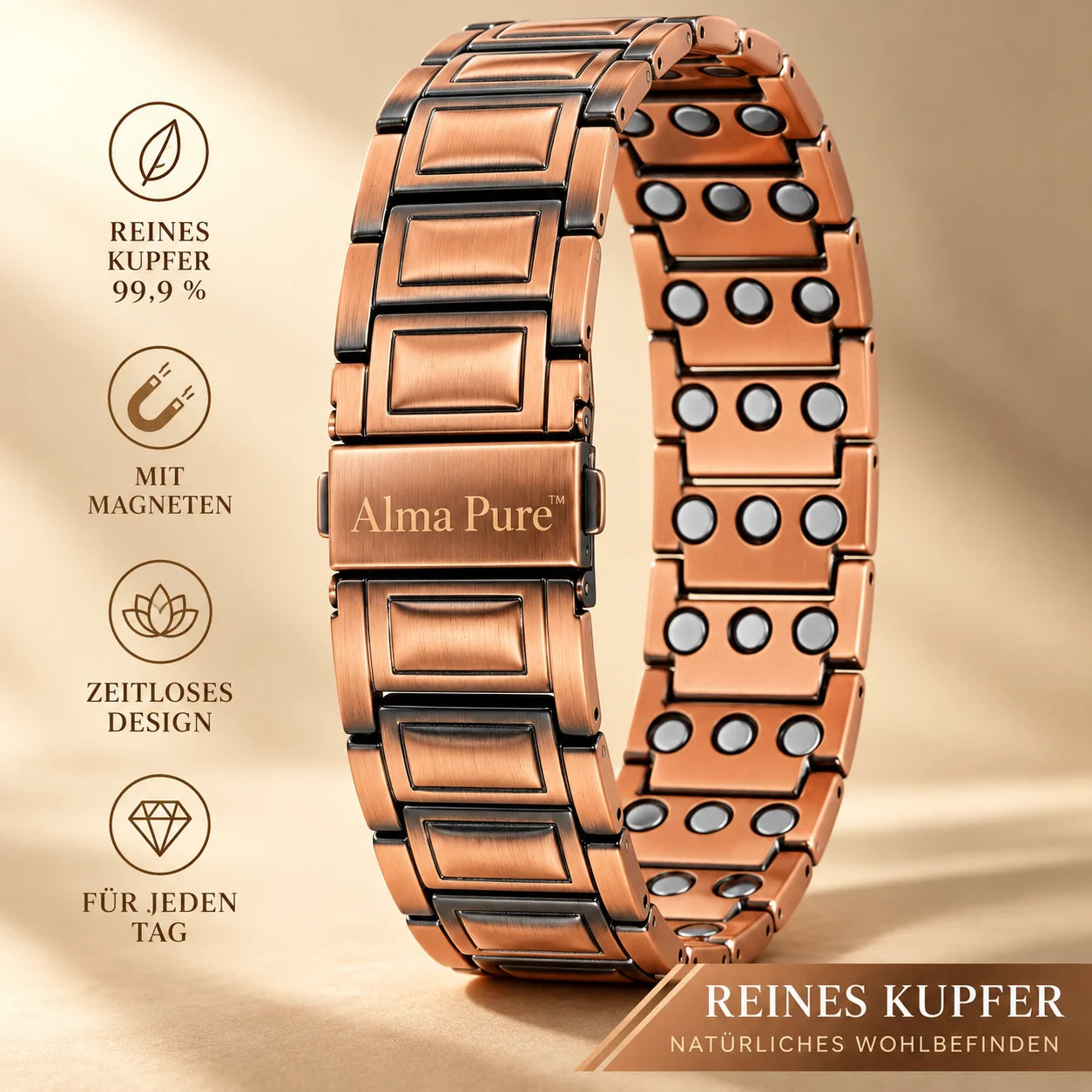 Alma Pure™ Magnetic Copper Bracelet