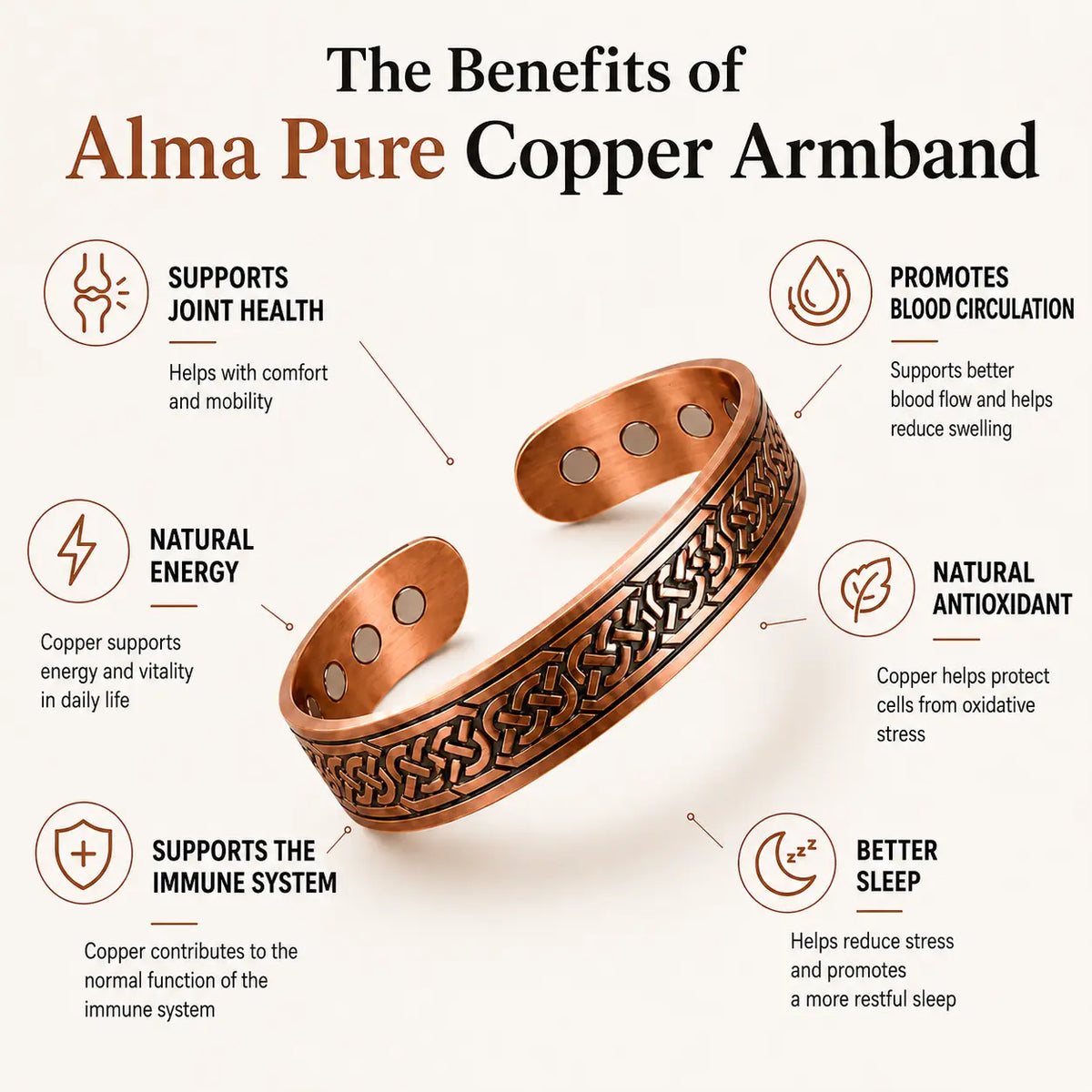 Alma Pure™ Armonia – Pure Copper Bracelet