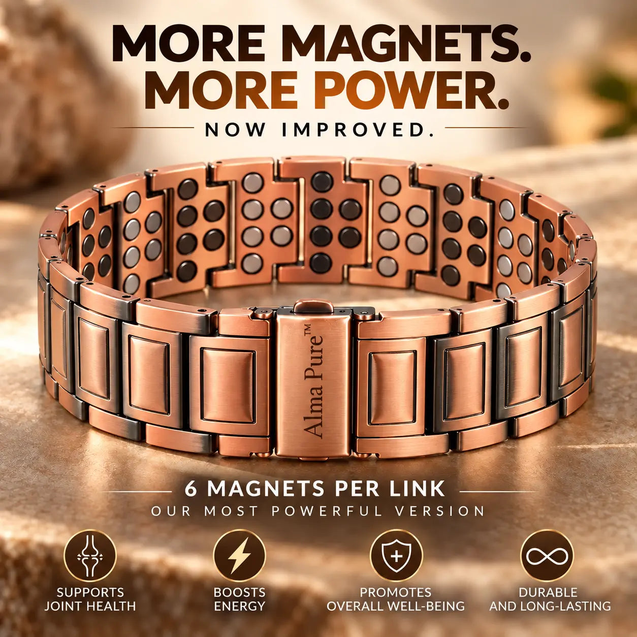 Alma Pure™ Magnetic Copper Bracelet