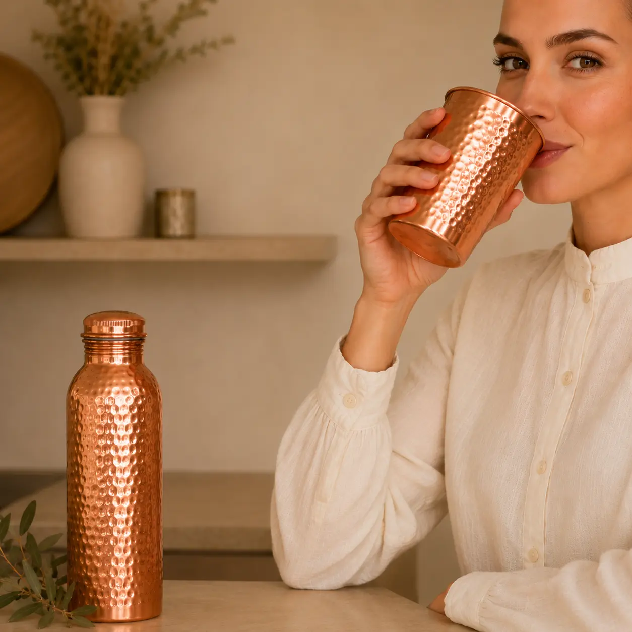 Alma Pure™ – Hammered Copper Cup