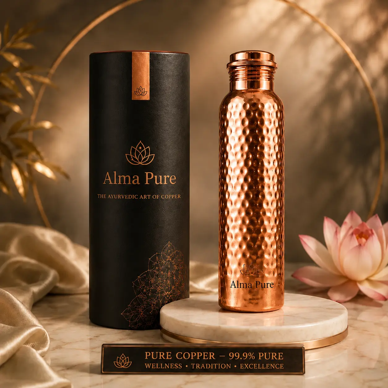 Alma Pure™ – Certified Pure Copper Water Bottles - Heritage Edition