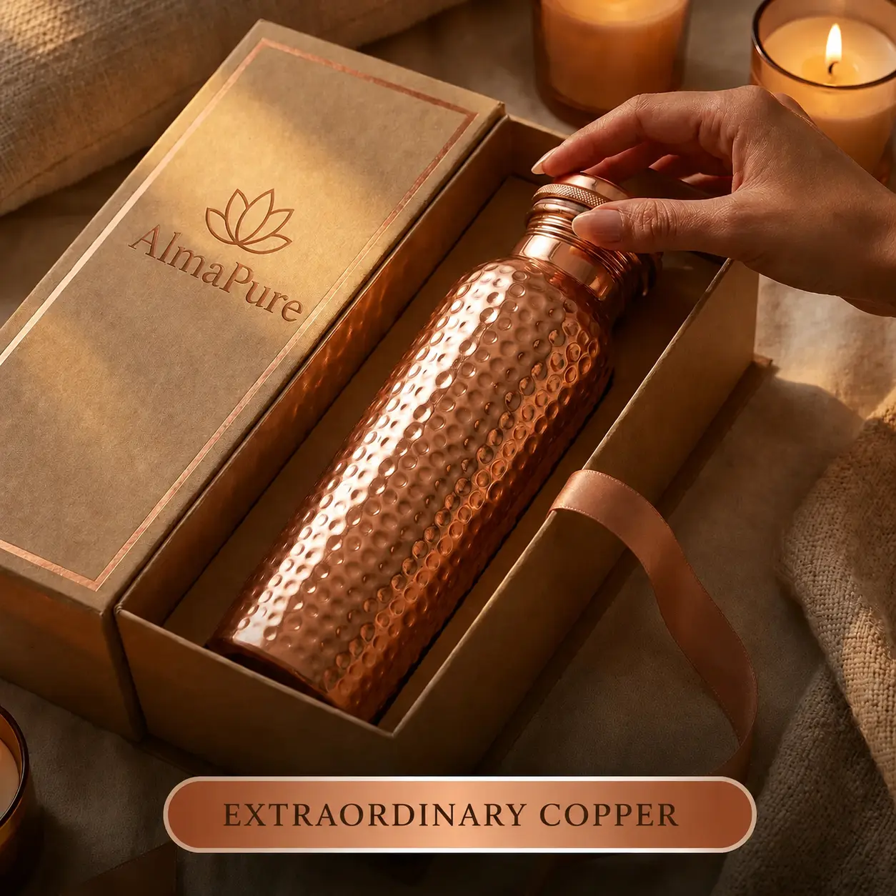 Alma Pure™ – Certified Pure Copper Water Bottles - Heritage Edition